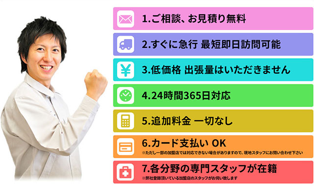 サービスの特徴・7つのメリット